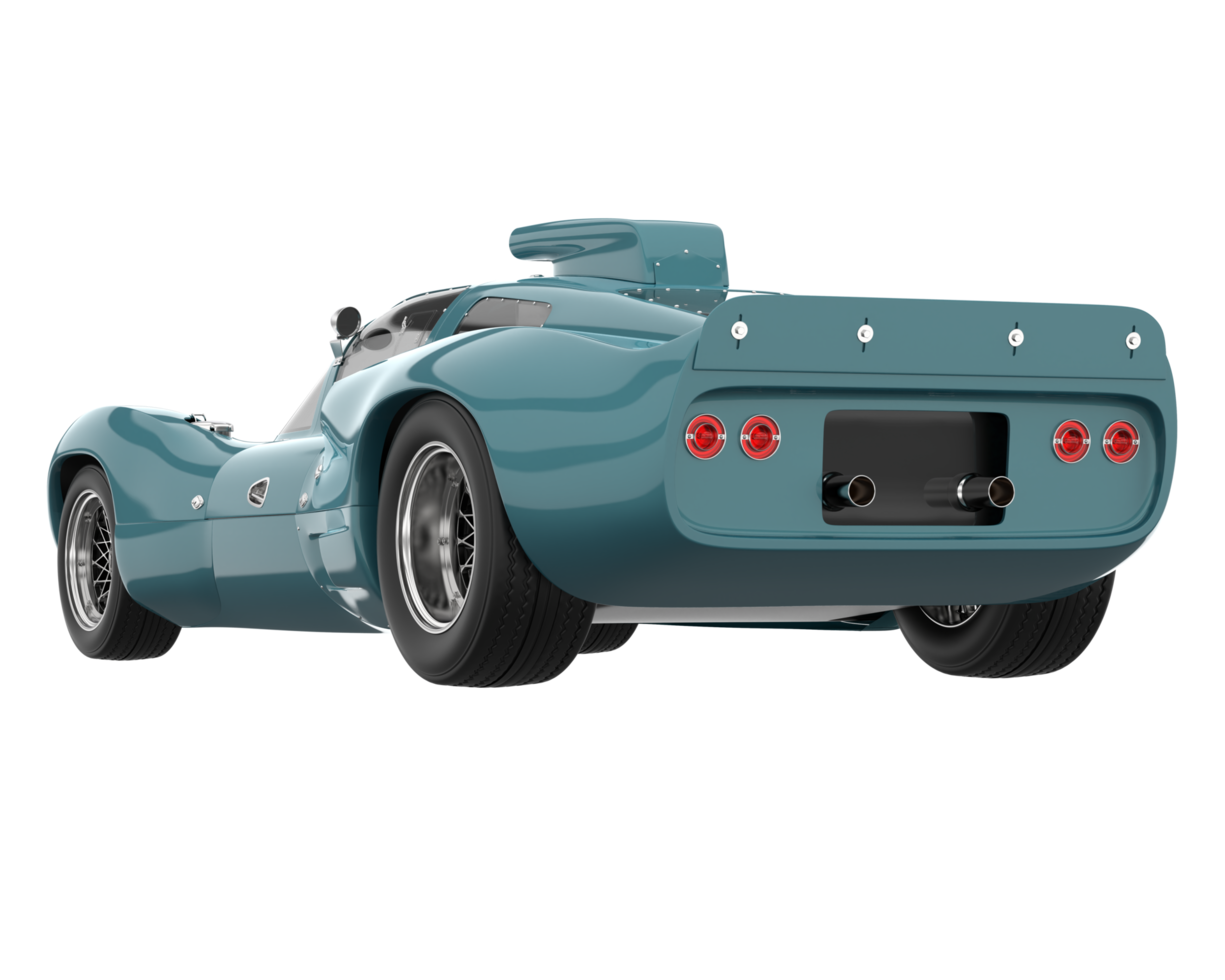 Sport car isolated on transparent background. 3d rendering - illustration png