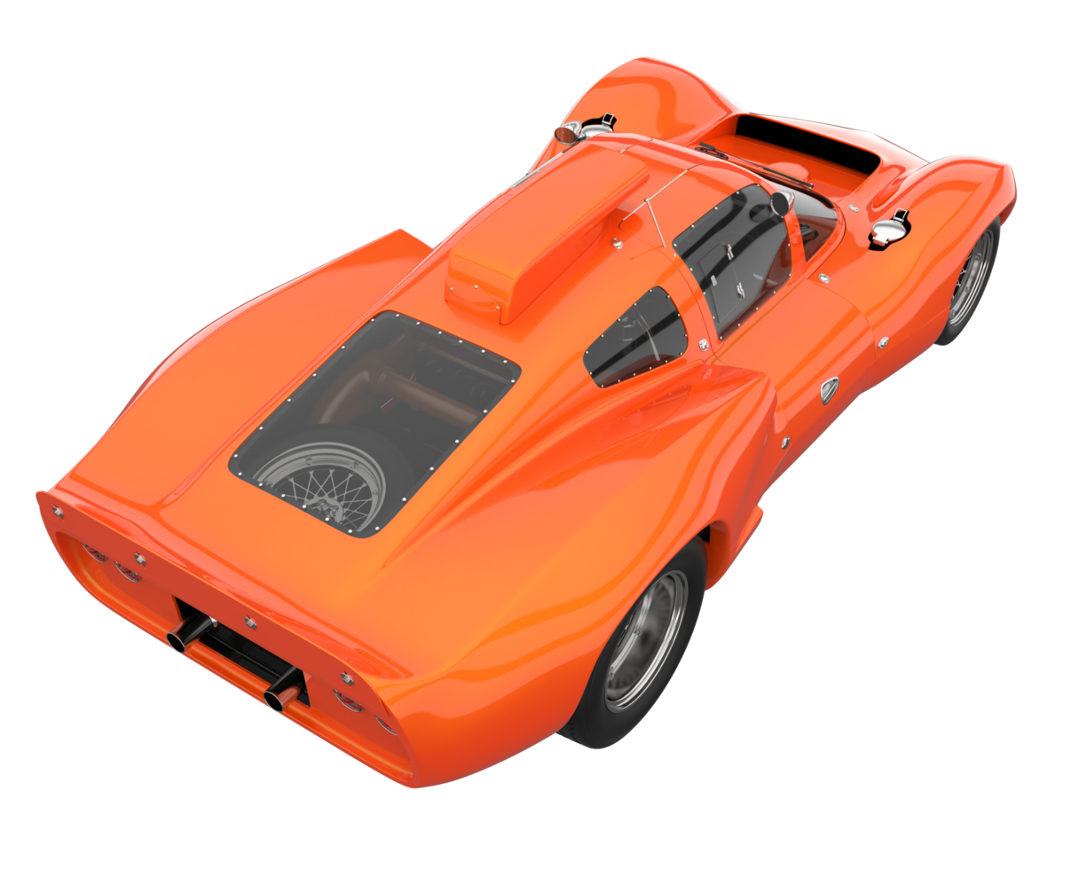 Sport car isolated on transparent background. 3d rendering - illustration png