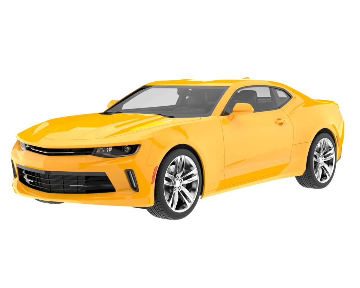 Sport car isolated on transparent background. 3d rendering - illustration png