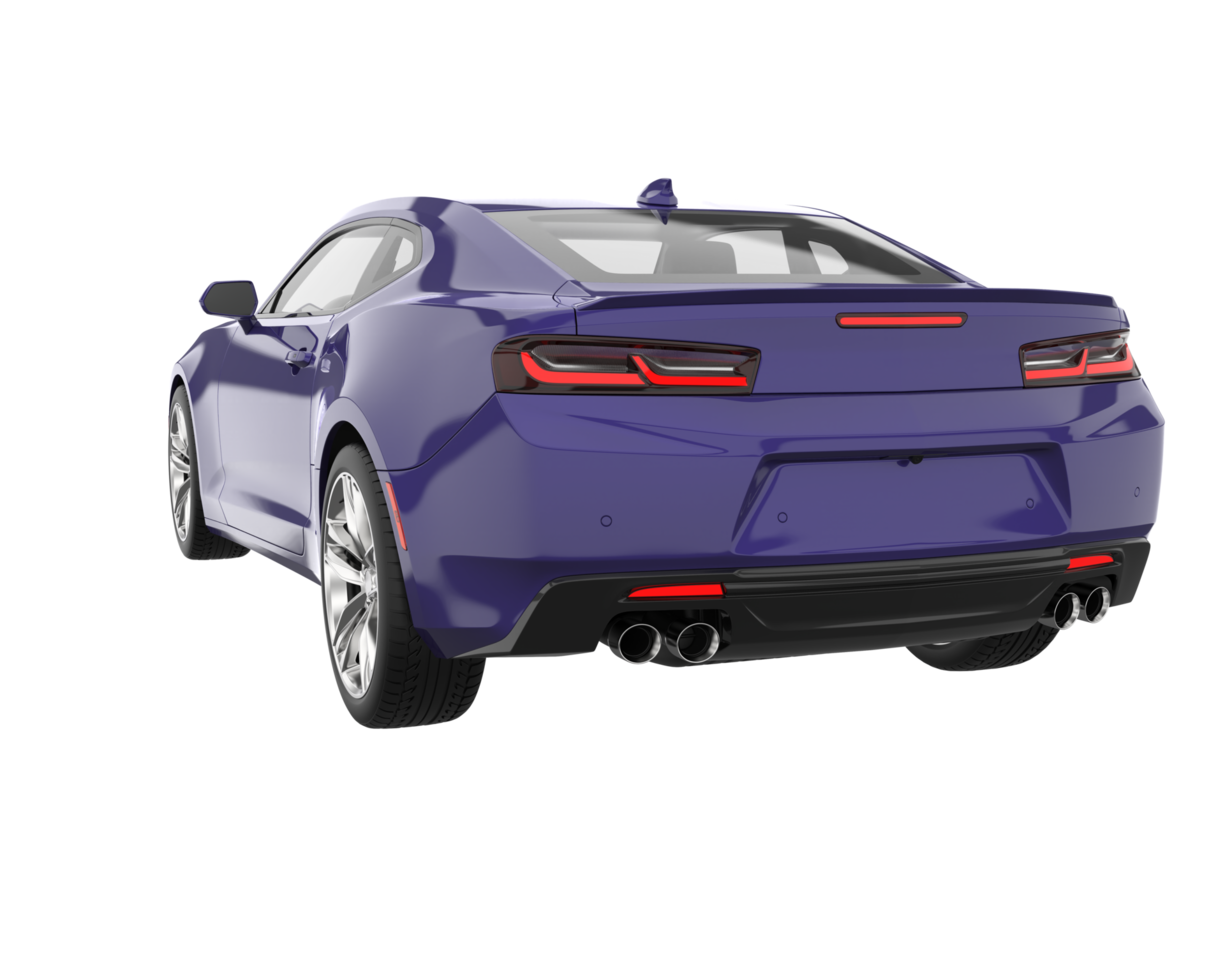 Sport car isolated on transparent background. 3d rendering - illustration png