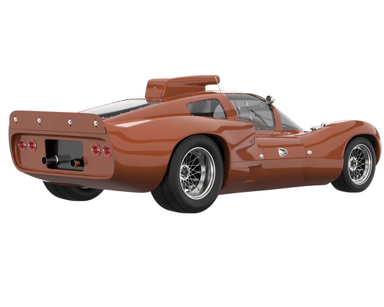 Sport car isolated on transparent background. 3d rendering - illustration png