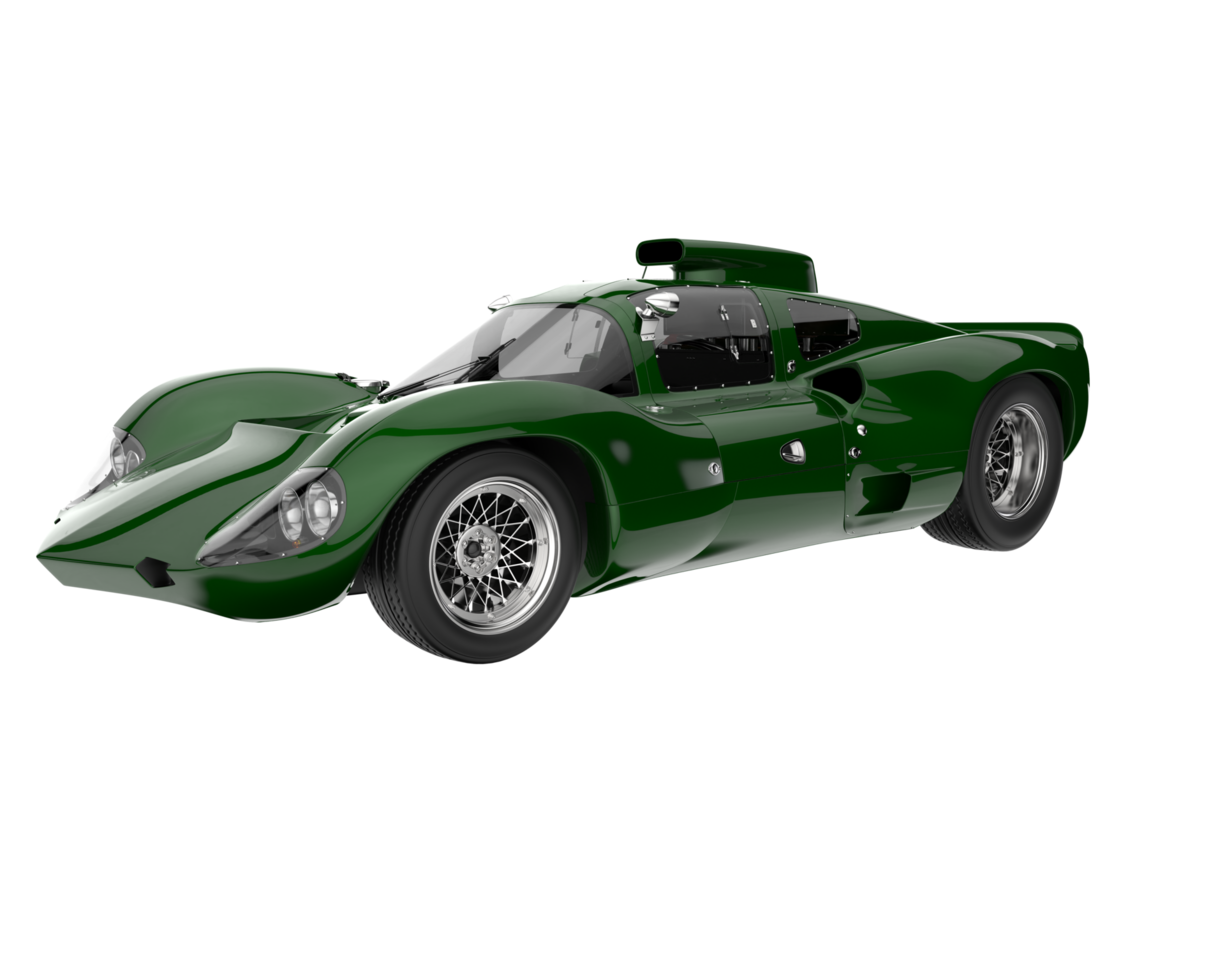 Sport car isolated on transparent background. 3d rendering - illustration png