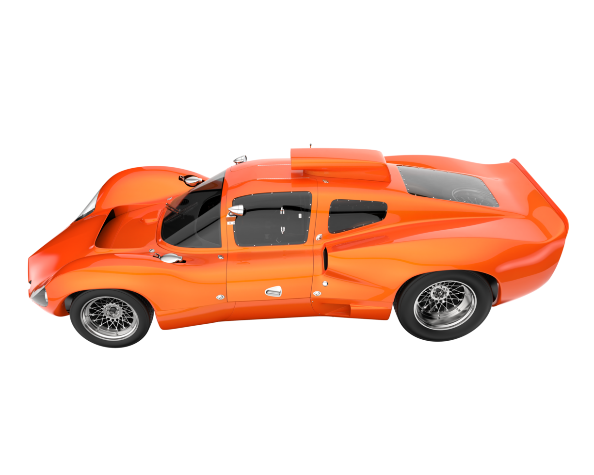 Sport car isolated on transparent background. 3d rendering - illustration png