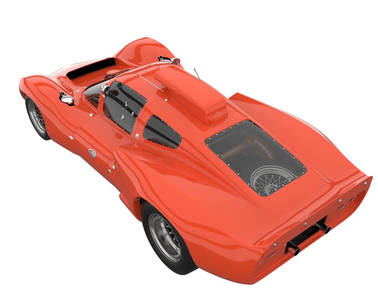 Sport car isolated on transparent background. 3d rendering - illustration png