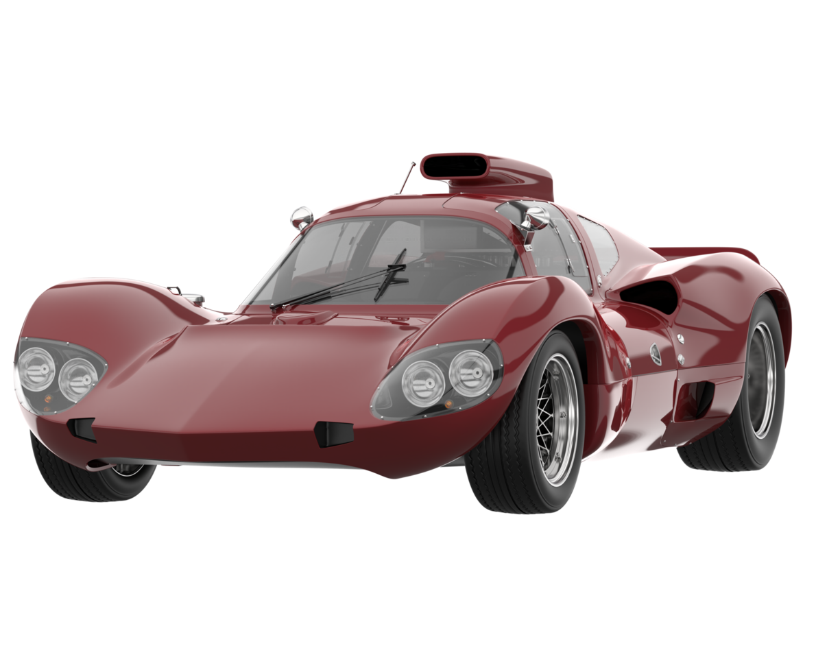 Sport car isolated on transparent background. 3d rendering - illustration png