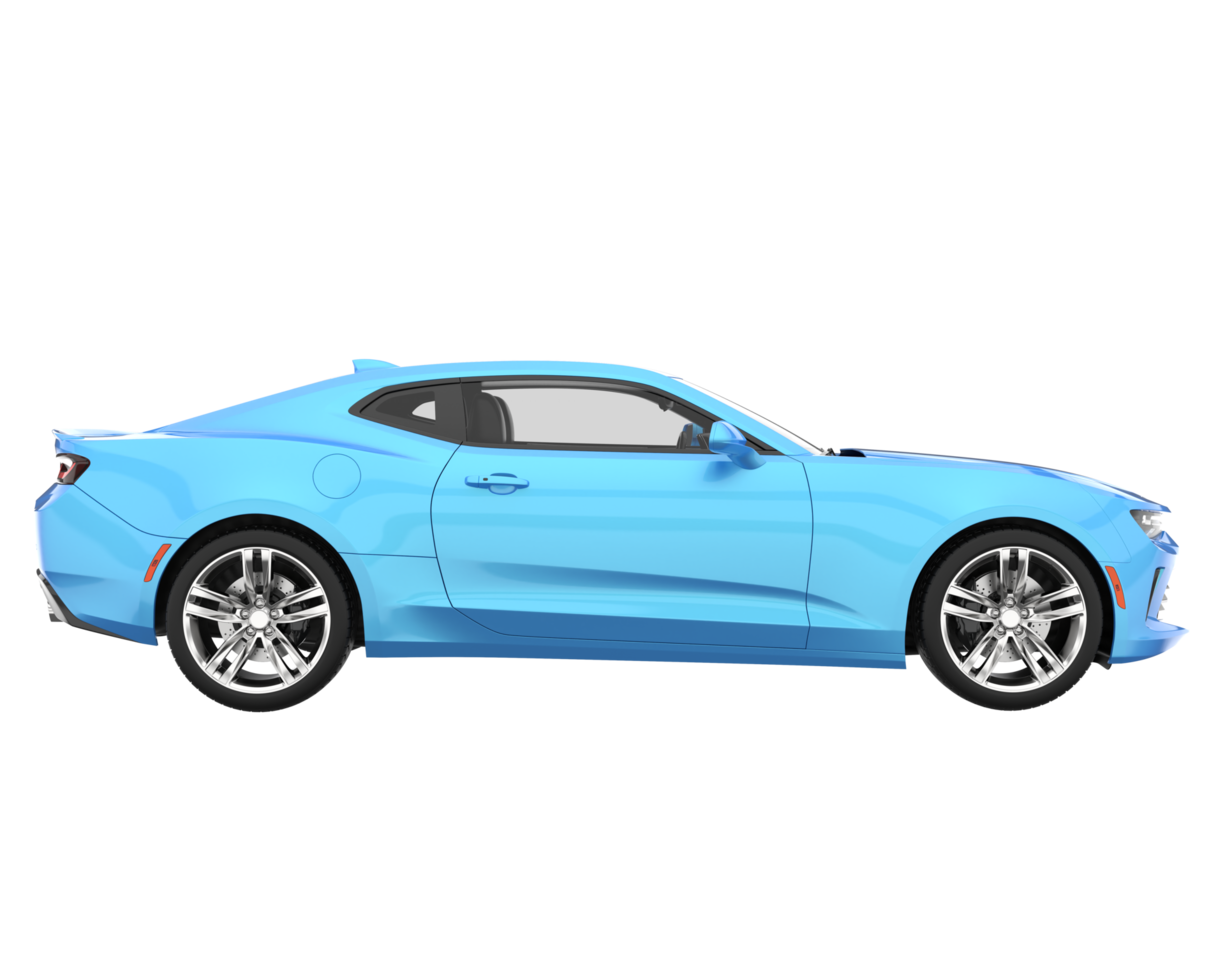 voiture de sport isolée sur fond transparent. rendu 3d - illustration png