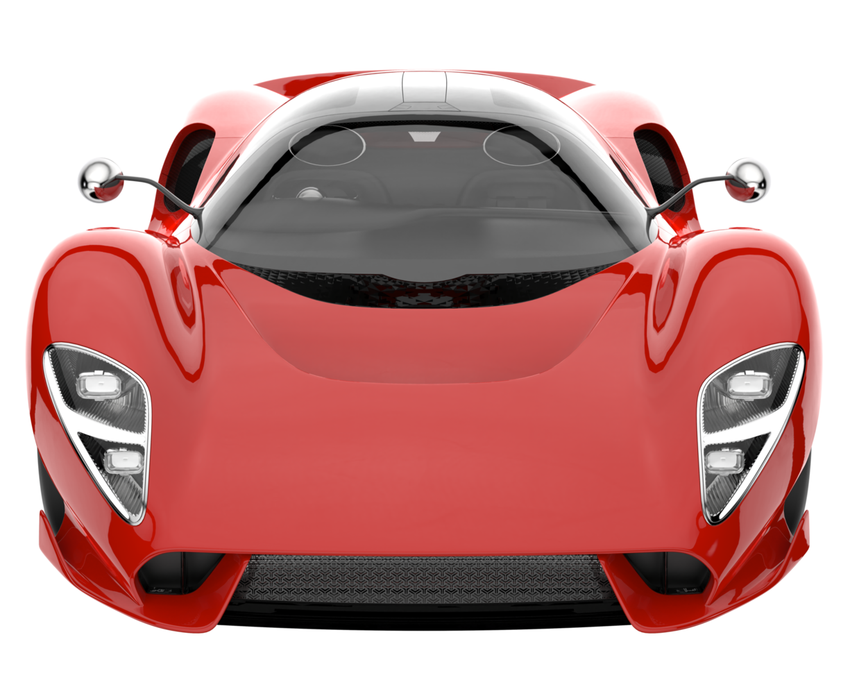 Sport car isolated on transparent background. 3d rendering - illustration png