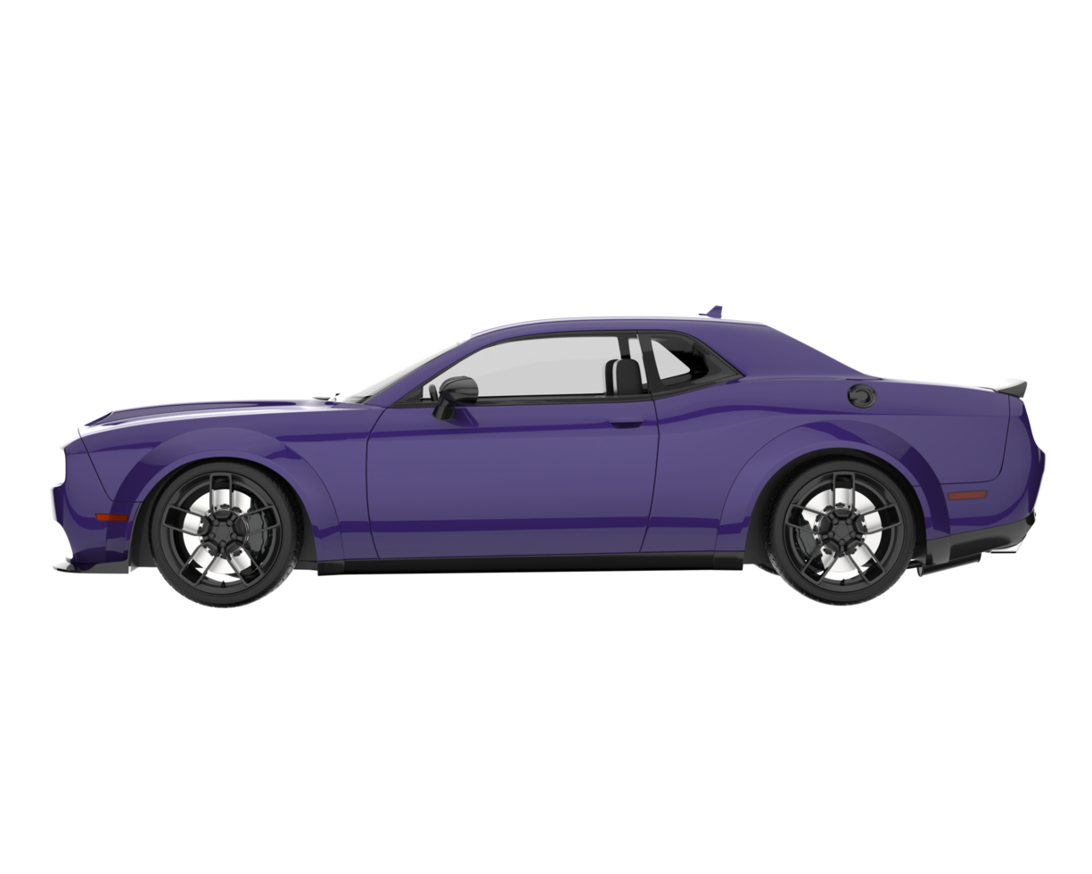 voiture de sport isolée sur fond transparent. rendu 3d - illustration png