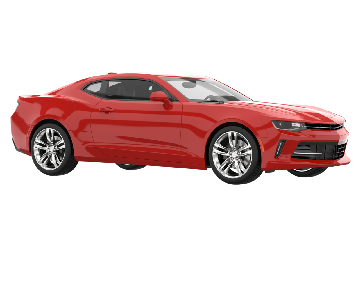 Sport car isolated on transparent background. 3d rendering - illustration png