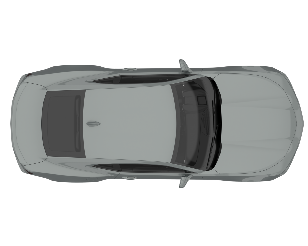 Sport car isolated on transparent background. 3d rendering