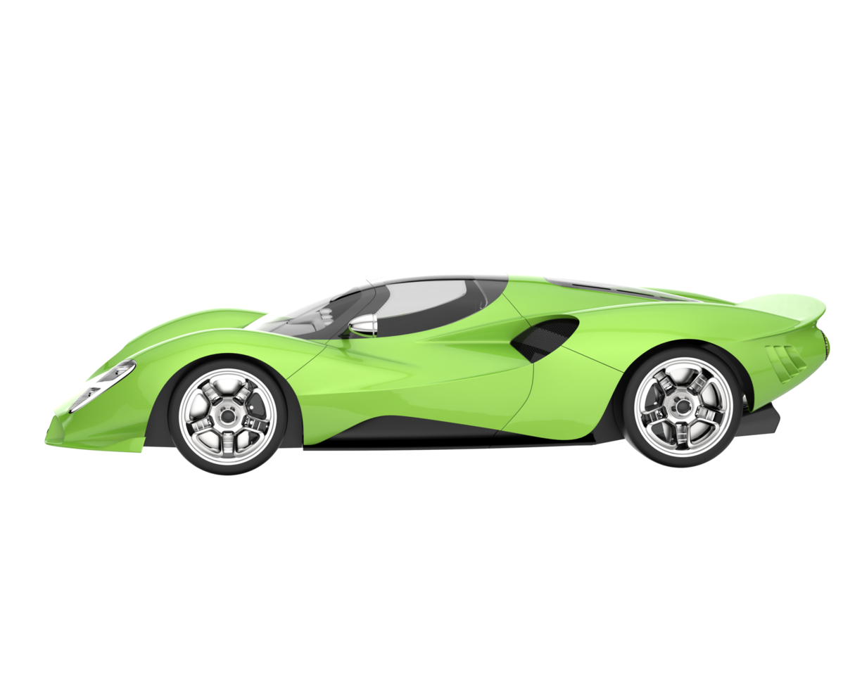 Sport car isolated on transparent background. 3d rendering - illustration png