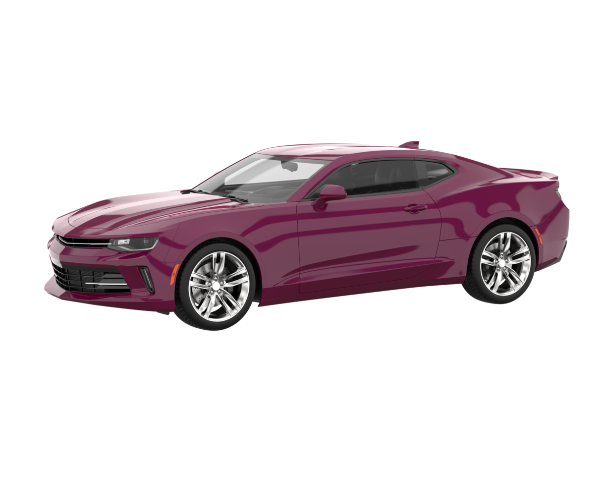 Sport car isolated on transparent background. 3d rendering - illustration png