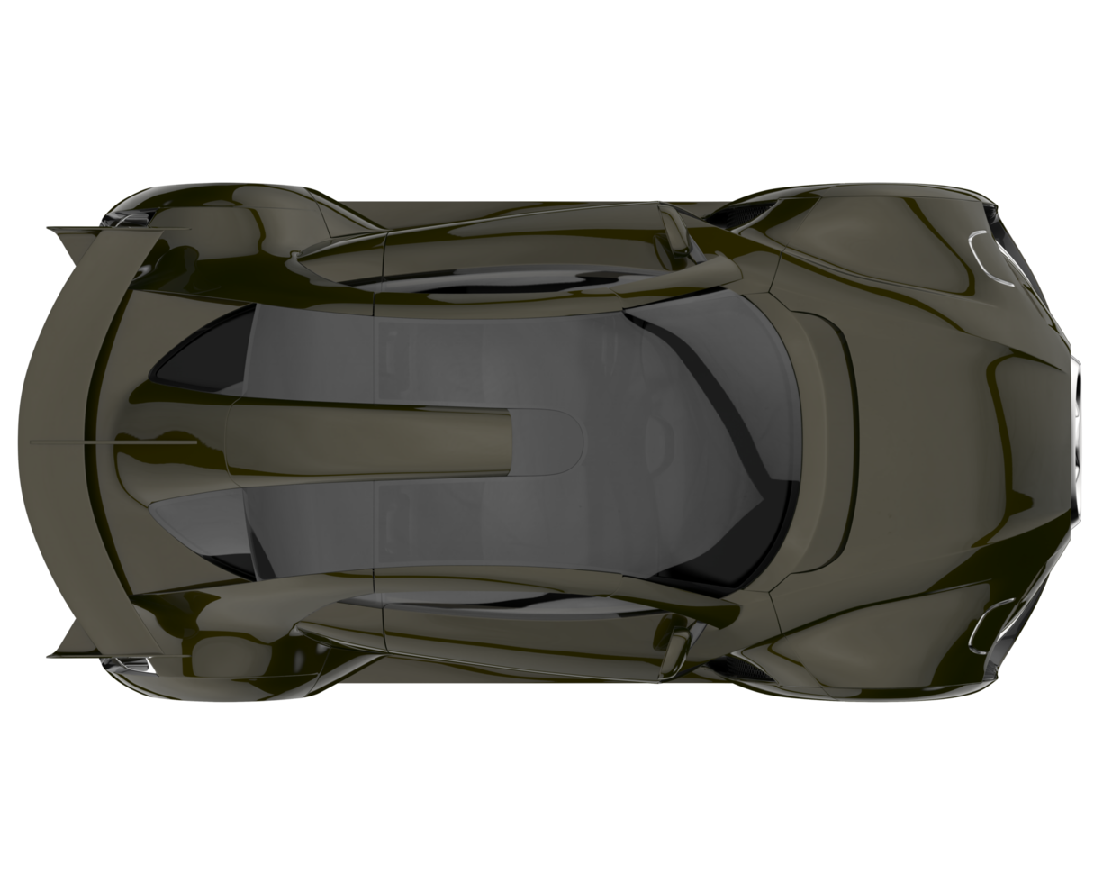 Sport car isolated on transparent background. 3d rendering - illustration png