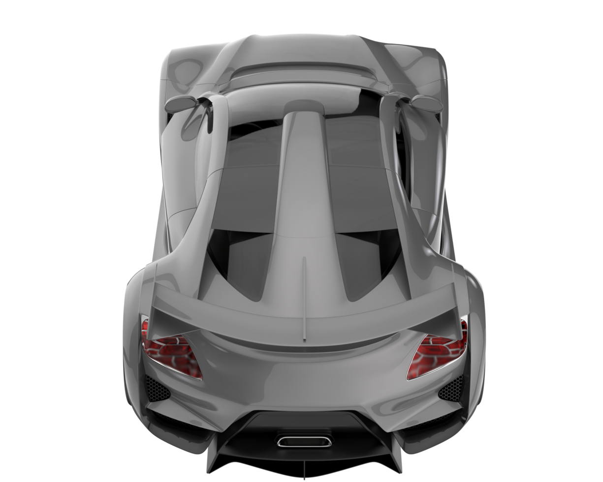 voiture de sport isolée sur fond transparent. rendu 3d - illustration png