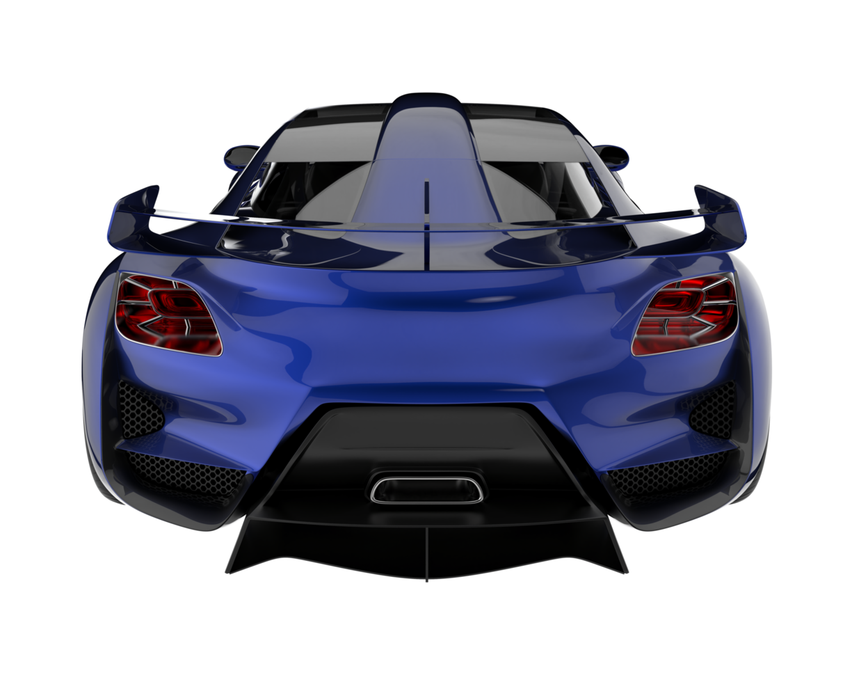 Sport car isolated on transparent background. 3d rendering - illustration png