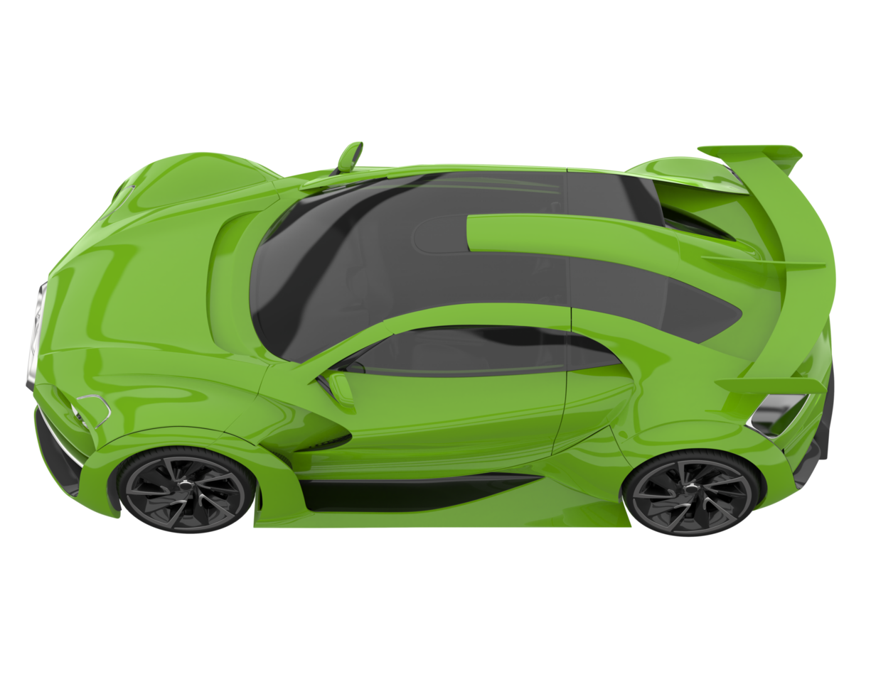 Sport car isolated on transparent background. 3d rendering - illustration png