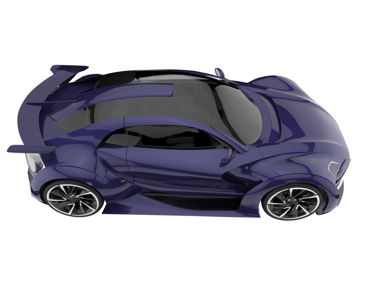 Sport car isolated on transparent background. 3d rendering - illustration png