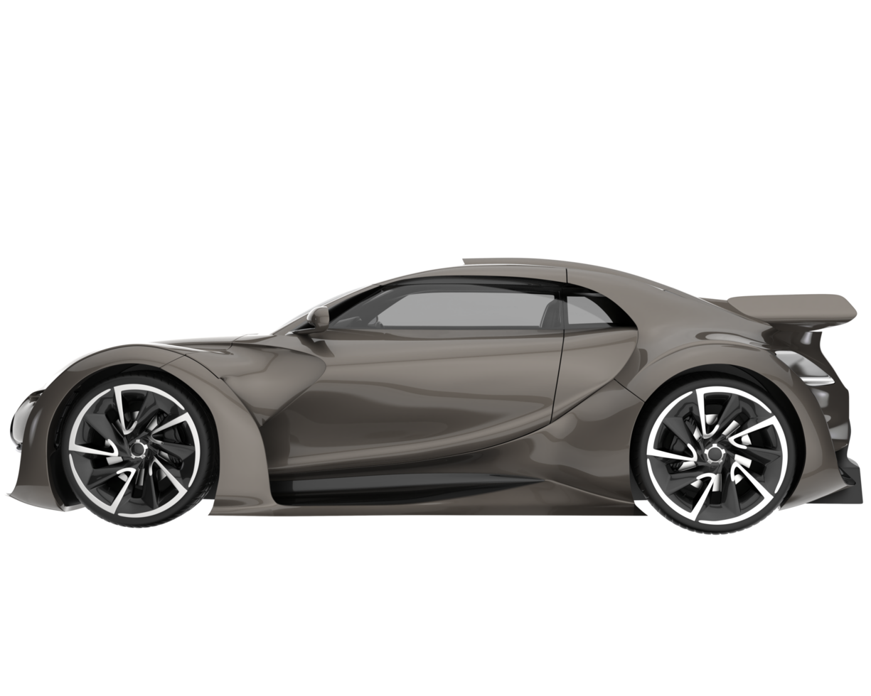 Sport car isolated on transparent background. 3d rendering - illustration png