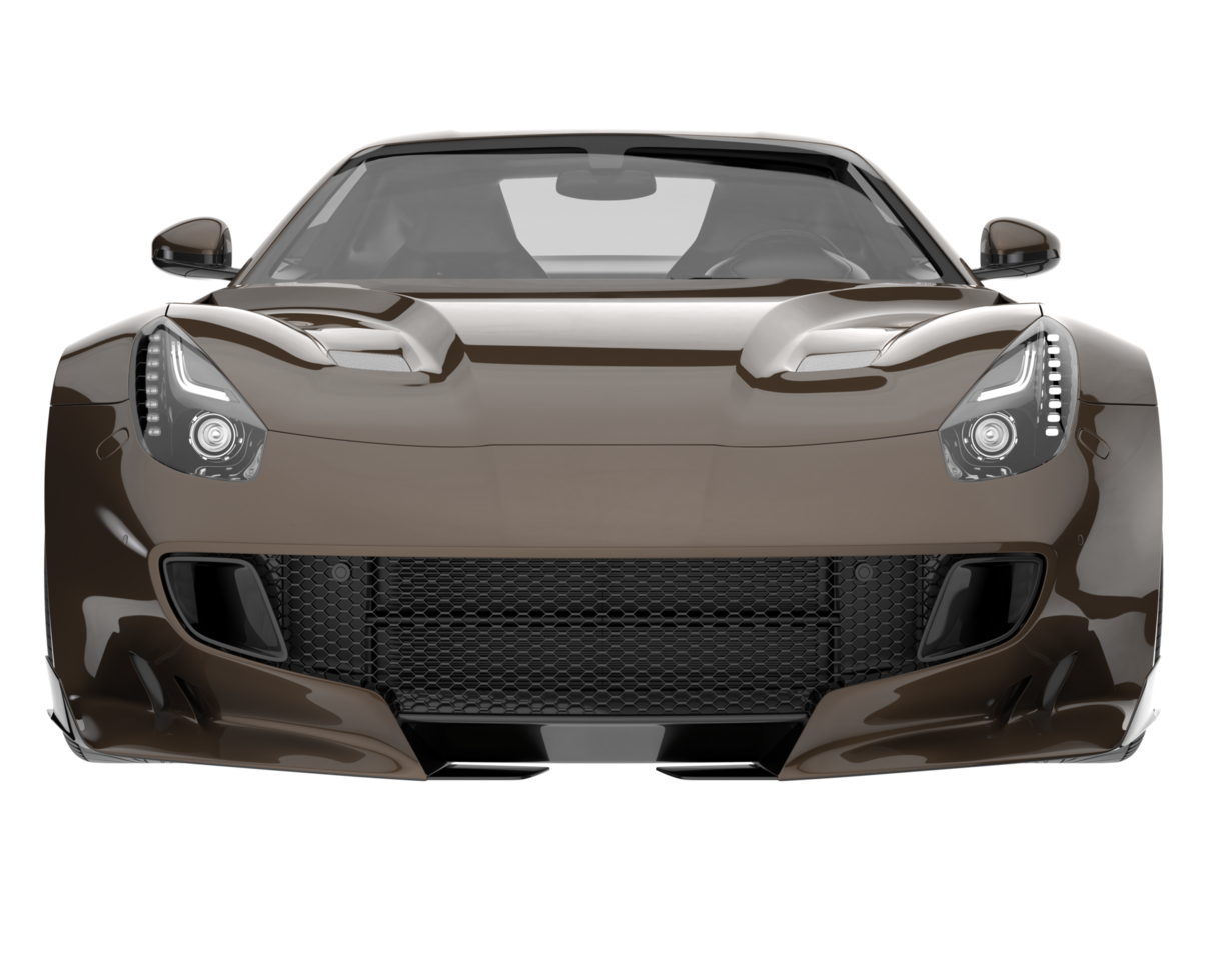 voiture de sport isolée sur fond transparent. rendu 3d - illustration png