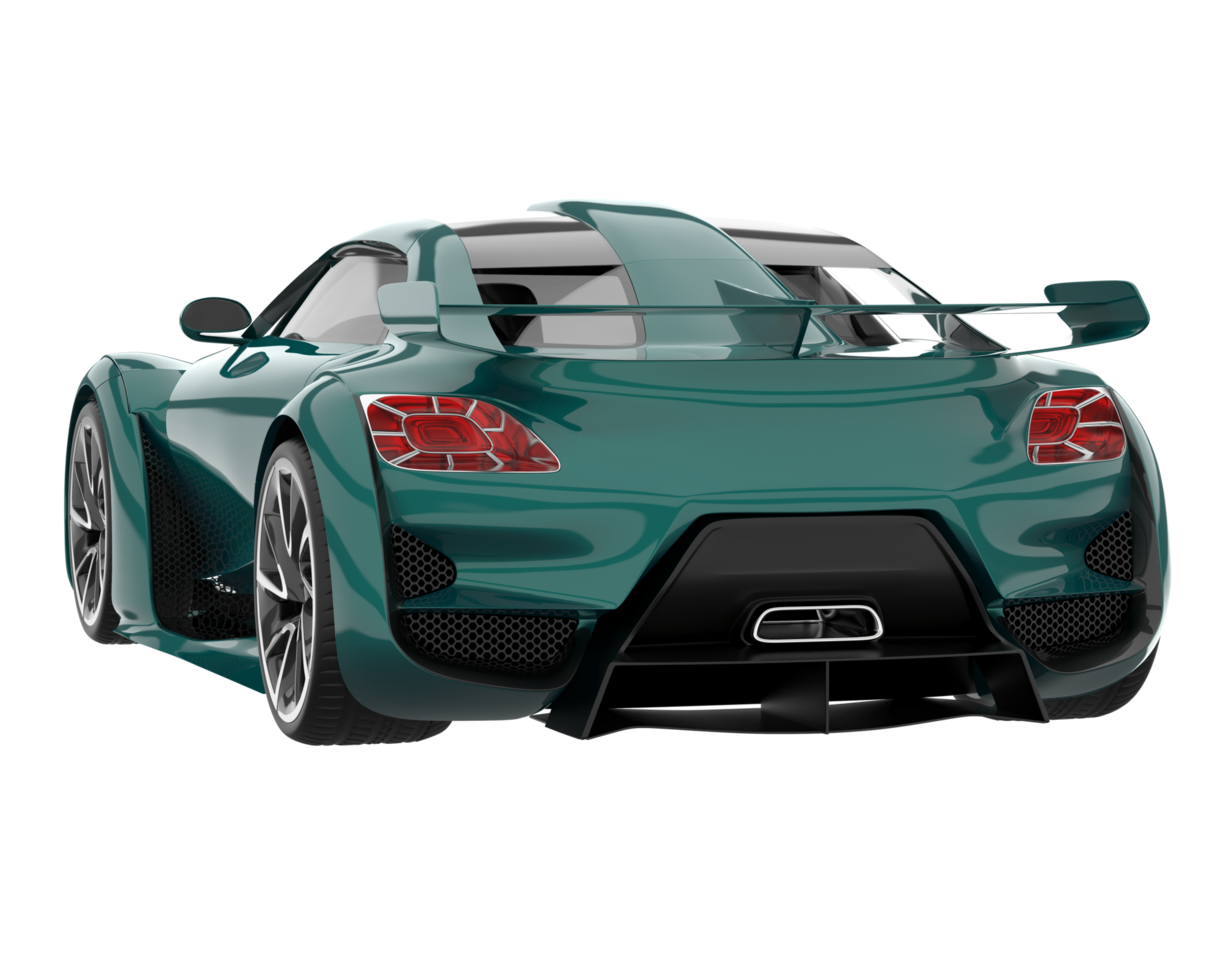 carro esporte isolado em fundo transparente. renderização 3D - ilustração png