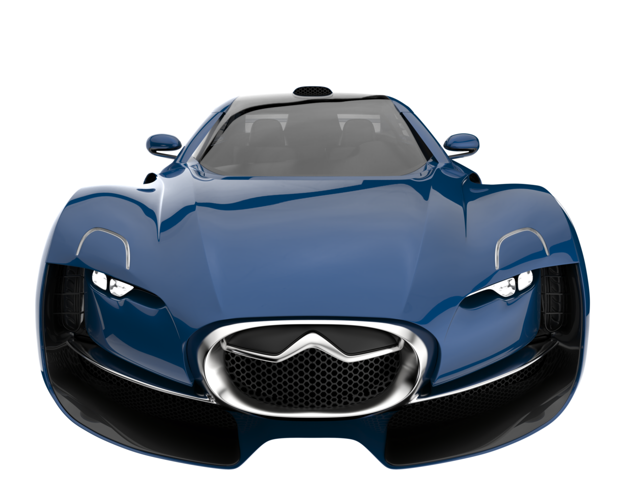 Sport car isolated on transparent background. 3d rendering - illustration png