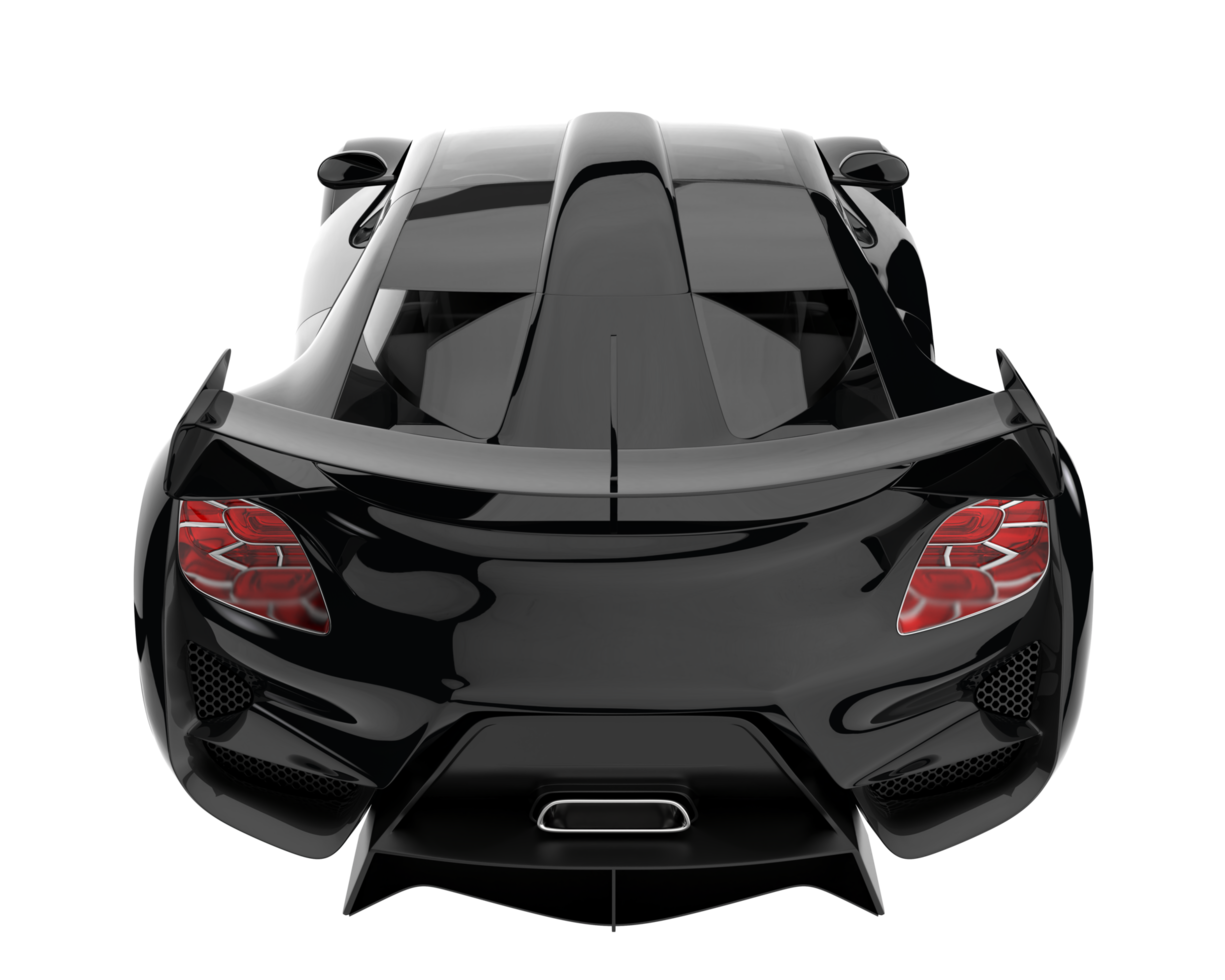 voiture de sport isolée sur fond transparent. rendu 3d - illustration png