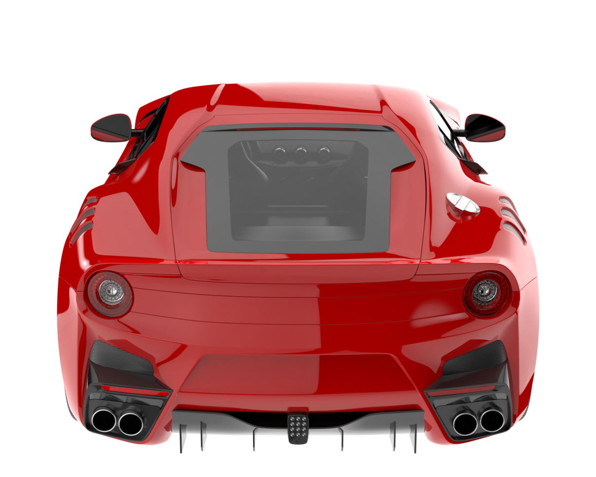 Sport car isolated on transparent background. 3d rendering - illustration png