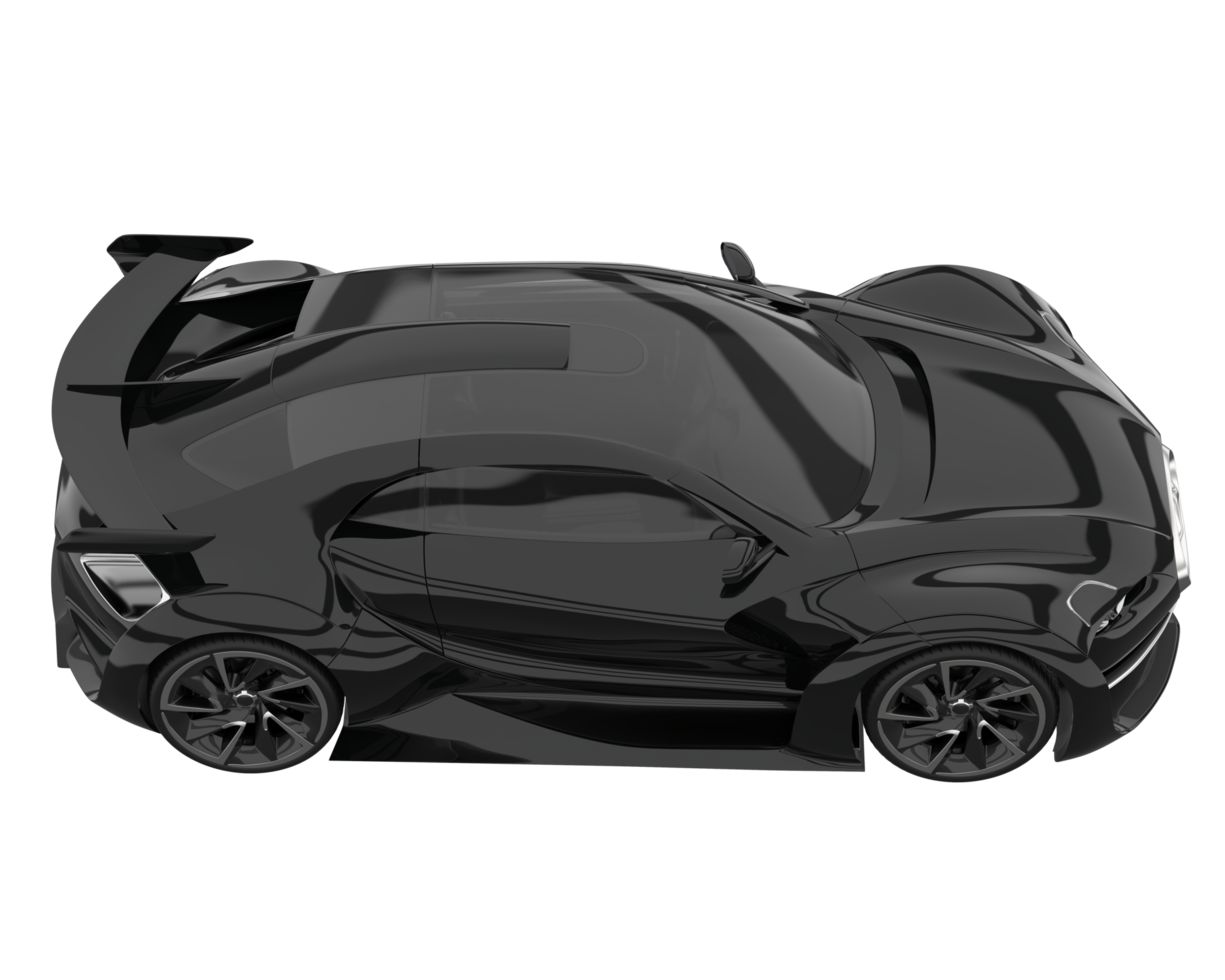 Sport car isolated on transparent background. 3d rendering - illustration png
