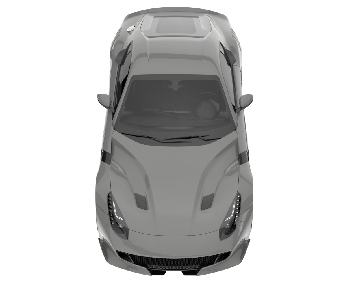 Sport car isolated on transparent background. 3d rendering - illustration png