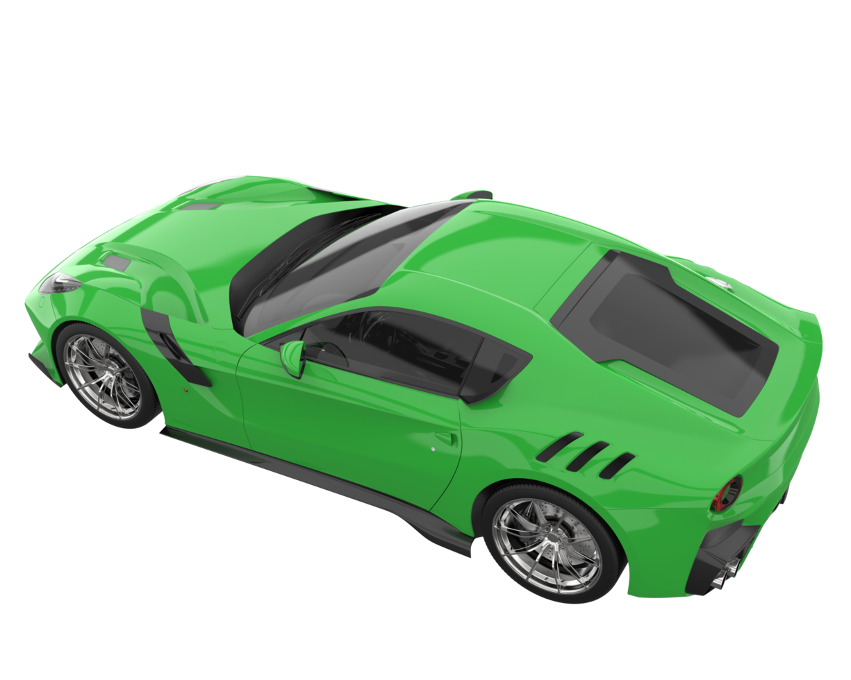 Sport car isolated on transparent background. 3d rendering - illustration png