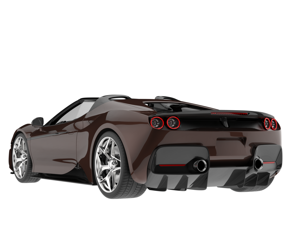 Sport car isolated on transparent background. 3d rendering - illustration png