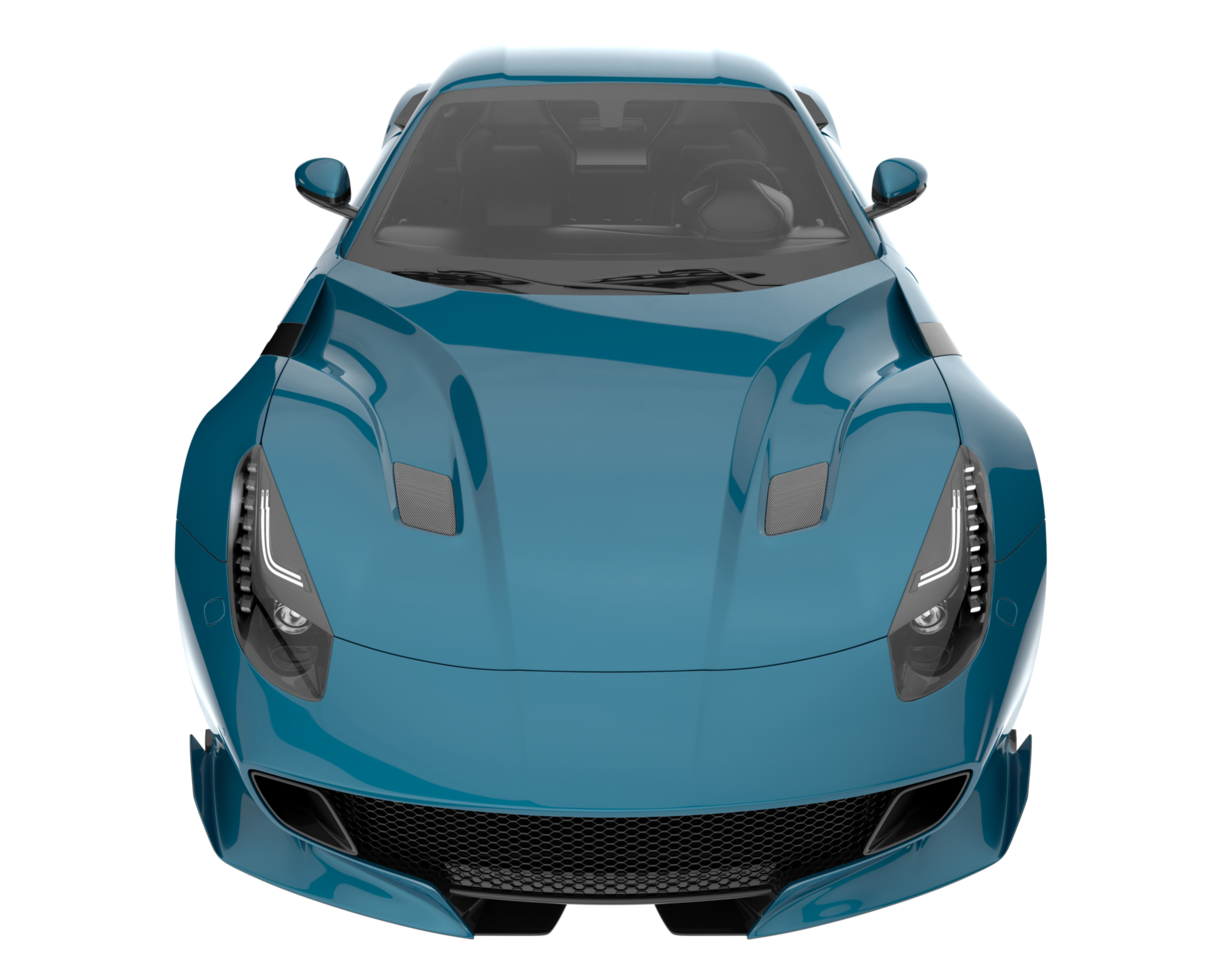 Sport car isolated on transparent background. 3d rendering - illustration png
