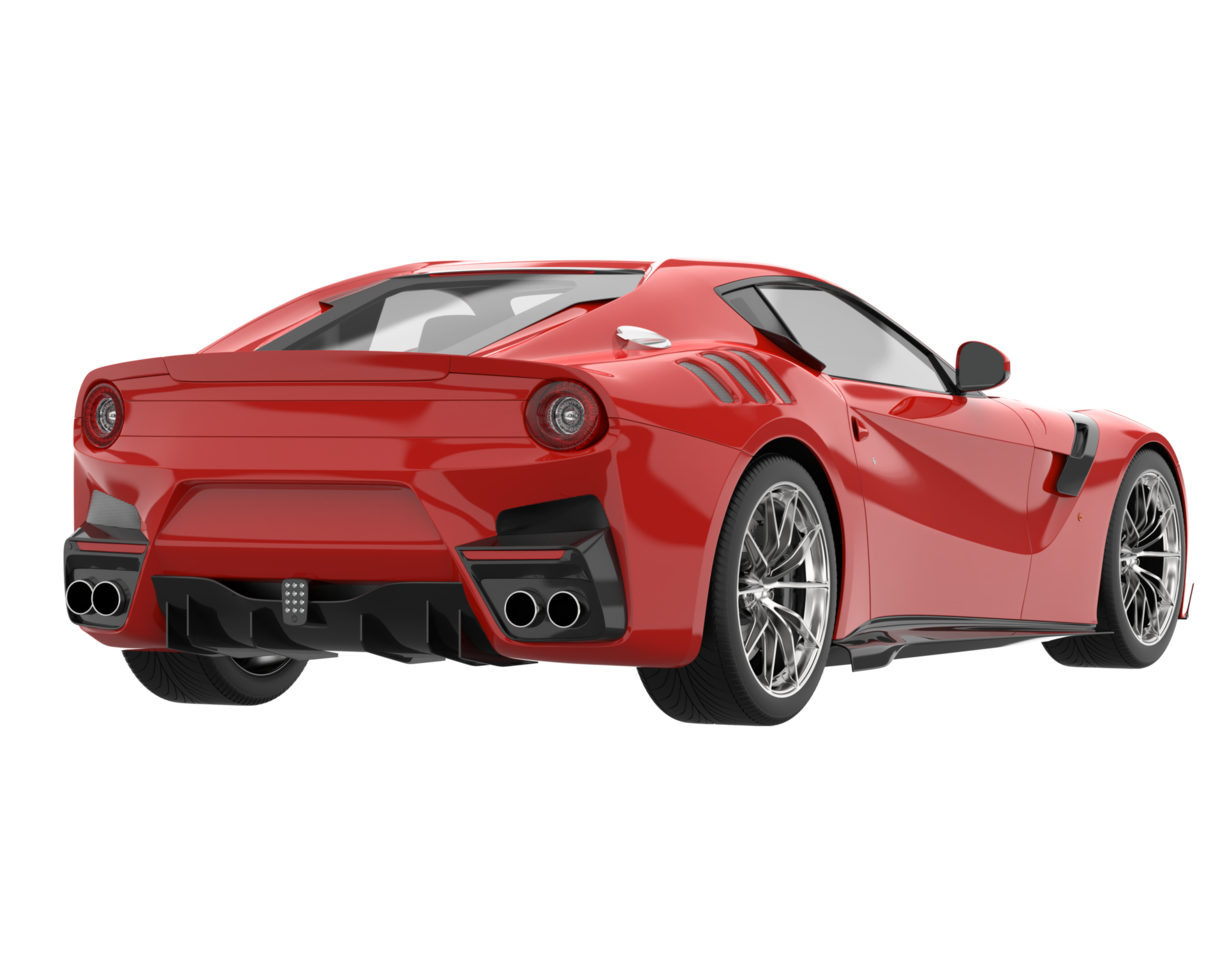 Sport car isolated on transparent background. 3d rendering - illustration png