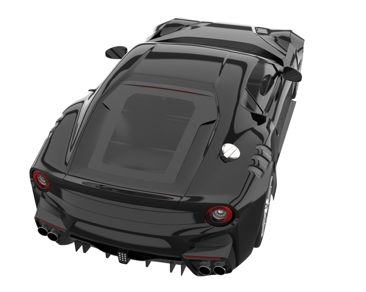 Sport car isolated on transparent background. 3d rendering - illustration png