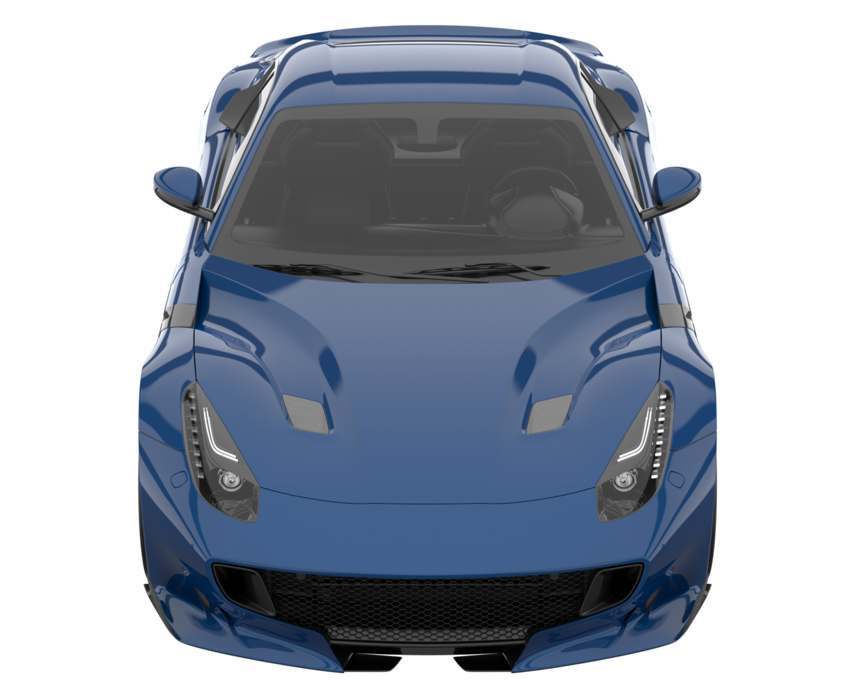 Sport car isolated on transparent background. 3d rendering - illustration png