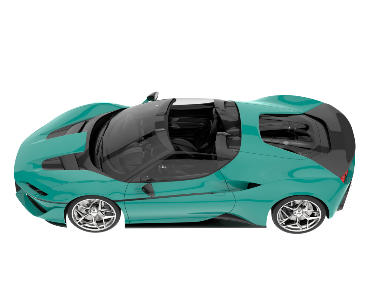Sport car isolated on transparent background. 3d rendering - illustration png