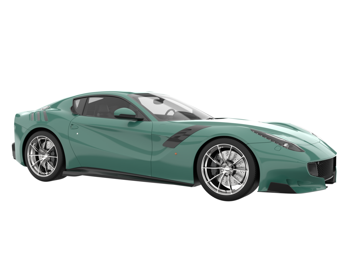 Sport car isolated on transparent background. 3d rendering - illustration png