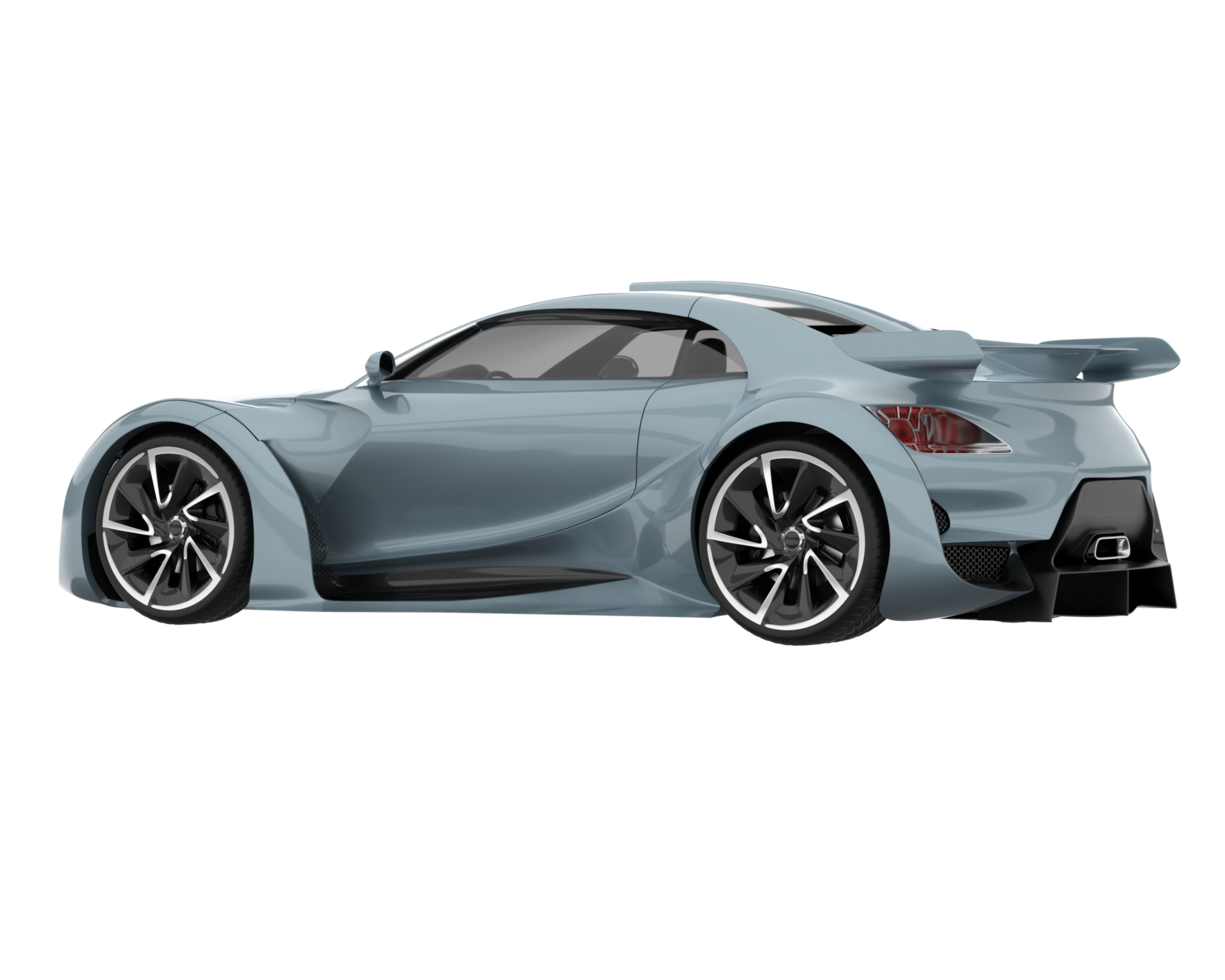 Sport car isolated on transparent background. 3d rendering - illustration png