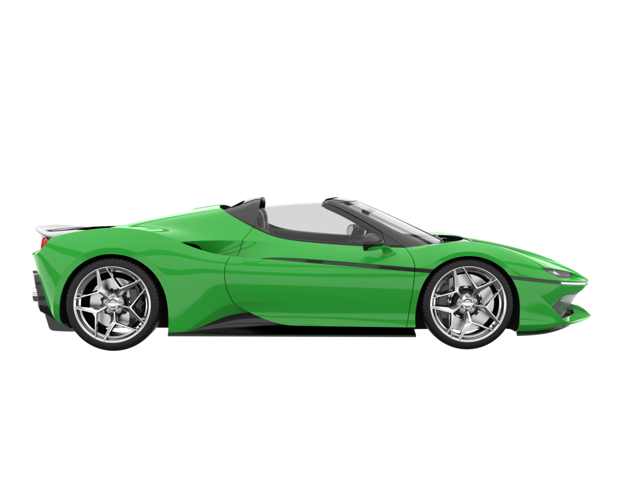 Sport car isolated on transparent background. 3d rendering - illustration png