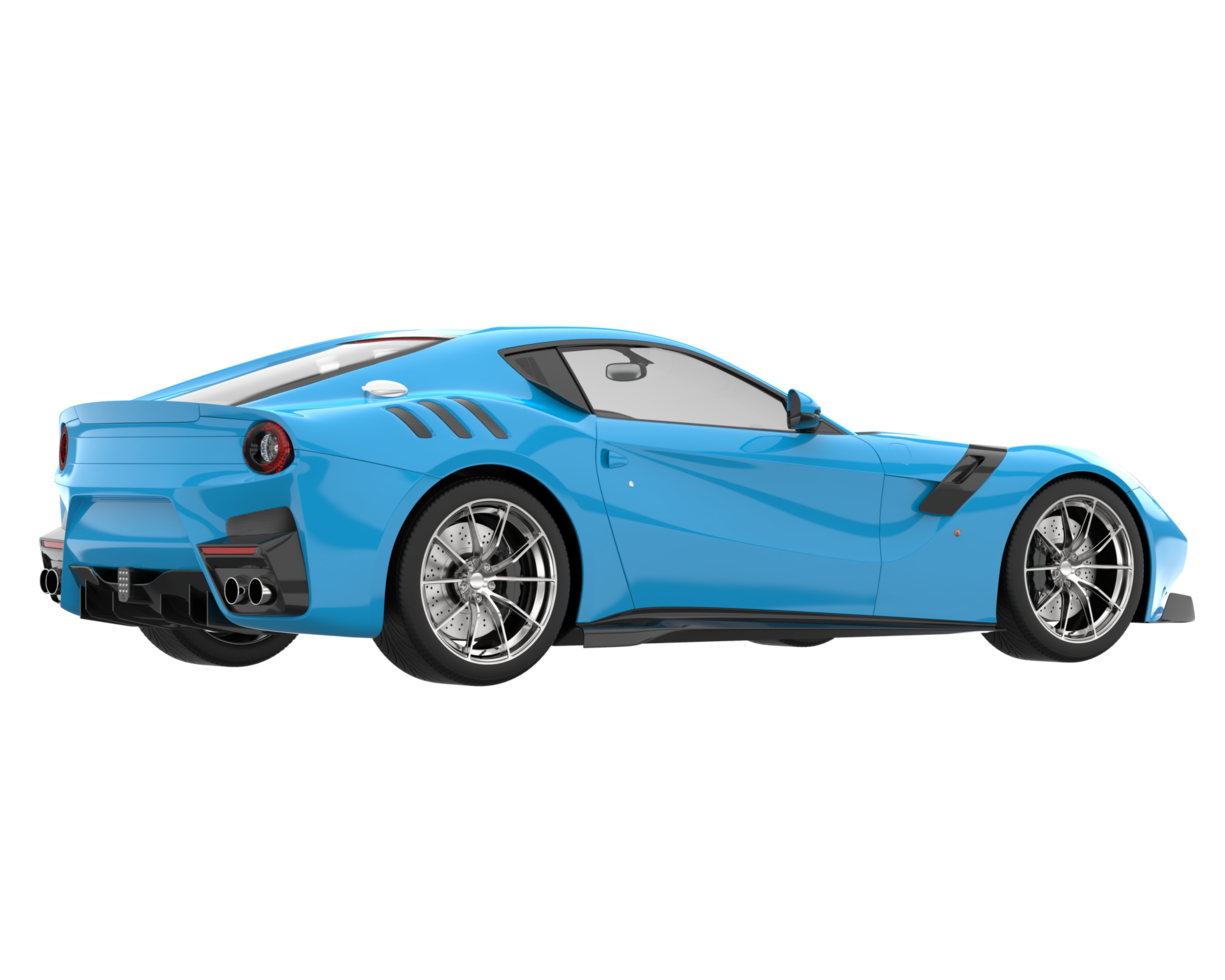 Sport car isolated on transparent background. 3d rendering - illustration png