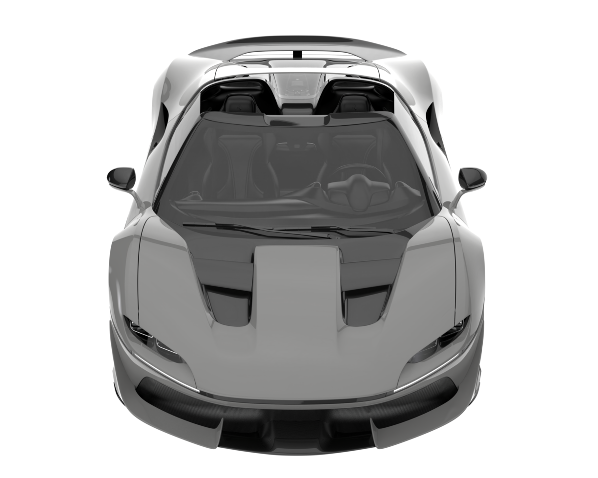 Sport car isolated on transparent background. 3d rendering - illustration png