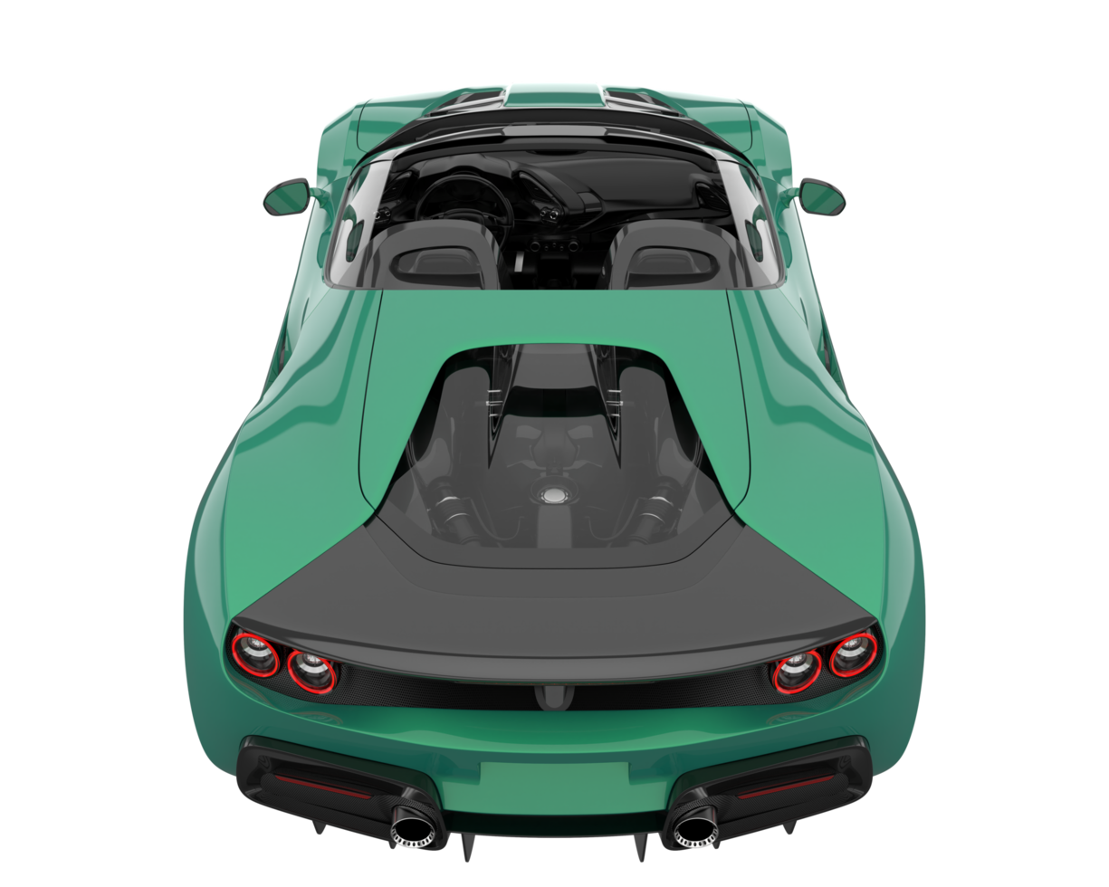 Sport car isolated on transparent background. 3d rendering - illustration png
