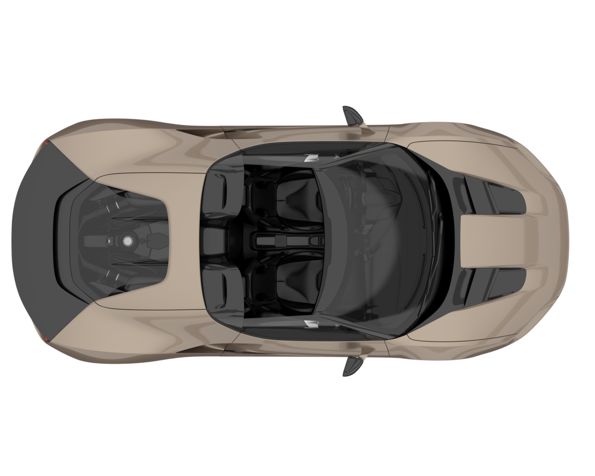 Sport car isolated on transparent background. 3d rendering - illustration png