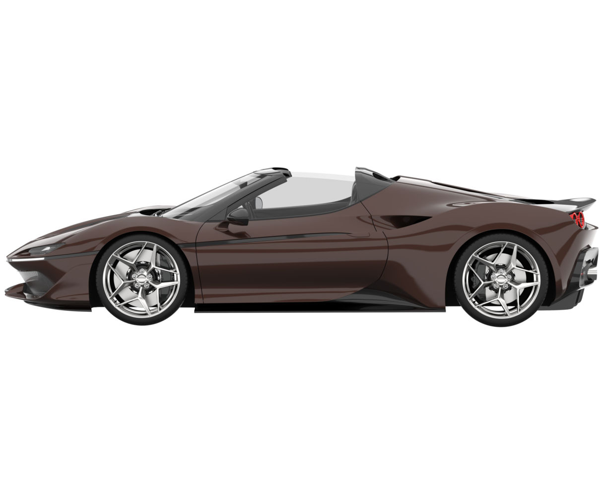 Sport car isolated on transparent background. 3d rendering - illustration png