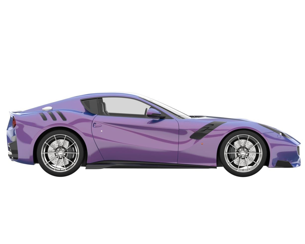 Sport car isolated on transparent background. 3d rendering - illustration png