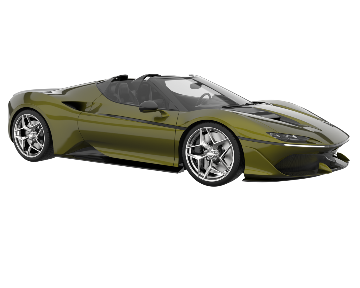 Sport car isolated on transparent background. 3d rendering - illustration png