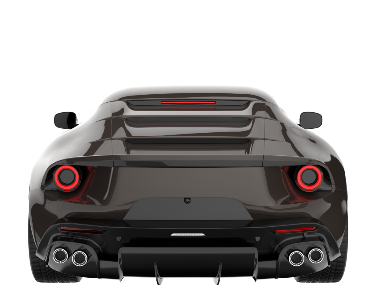 Sport car isolated on transparent background. 3d rendering - illustration png