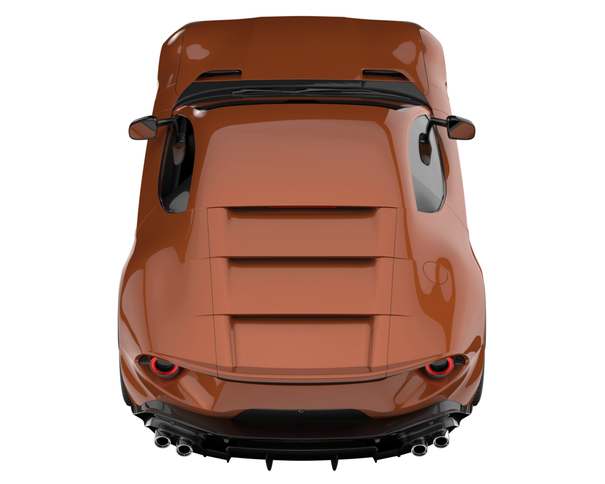 Sport car isolated on transparent background. 3d rendering - illustration png