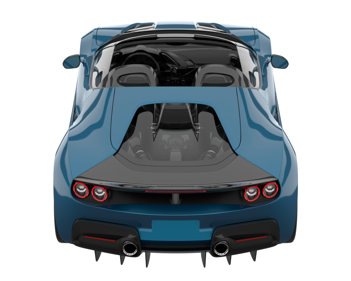 Sport car isolated on transparent background. 3d rendering - illustration png