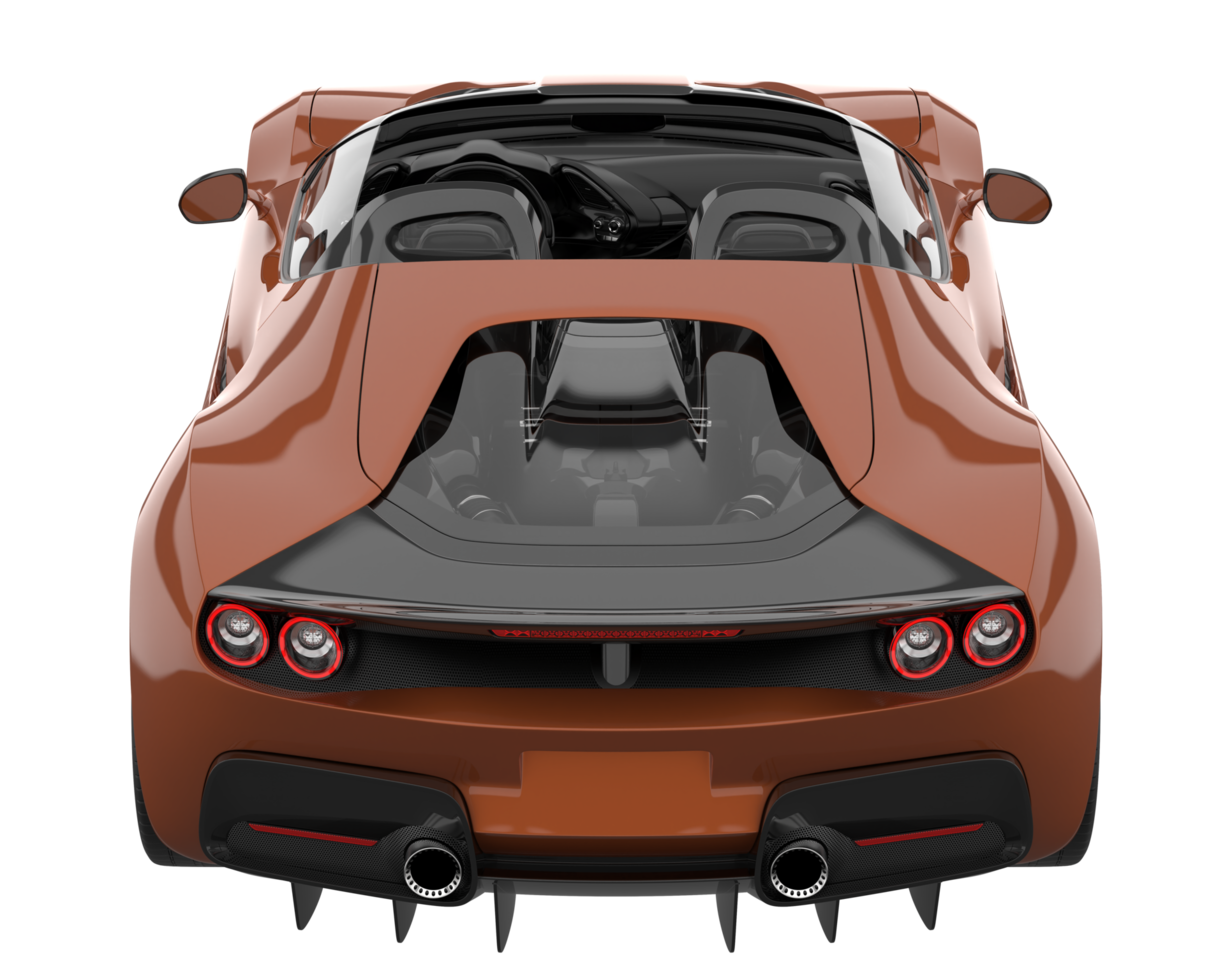 Sport car isolated on transparent background. 3d rendering - illustration png